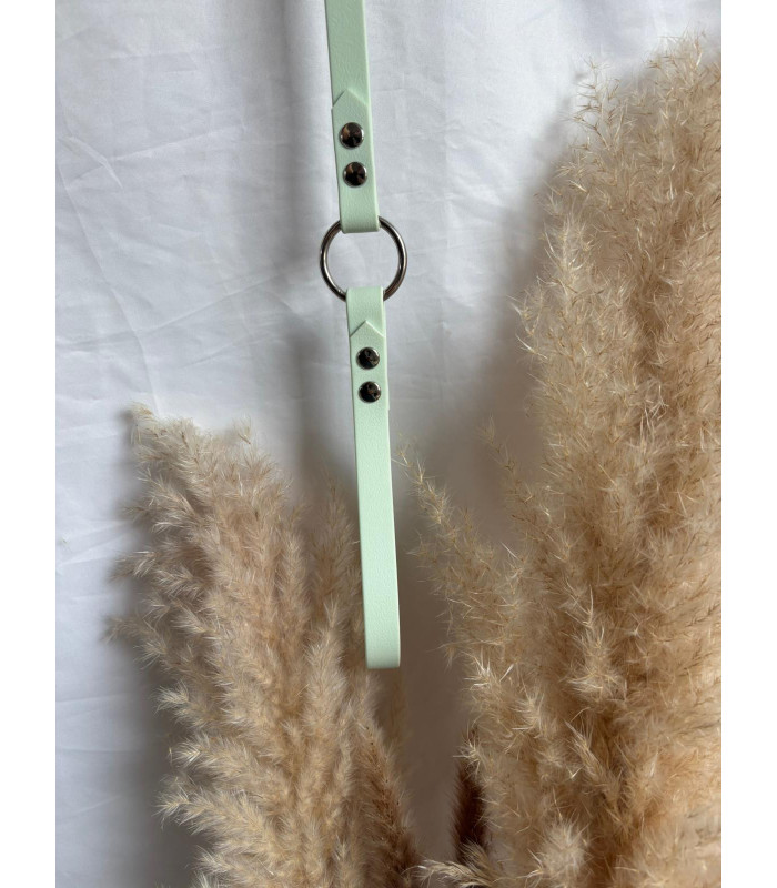 Laisse chien Élégance avec anneau | Fait main et confortable