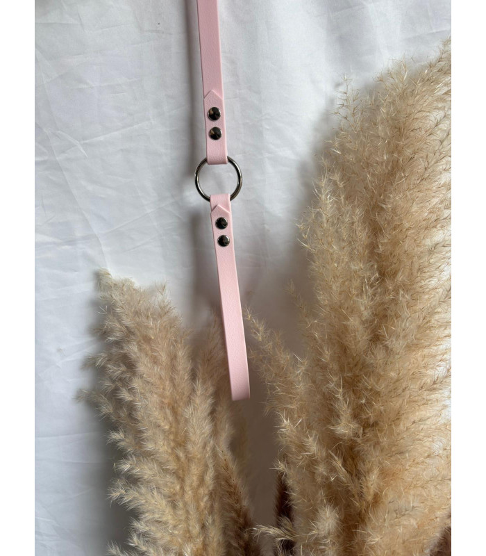 Laisse chien Élégance avec anneau | Fait main et confortable