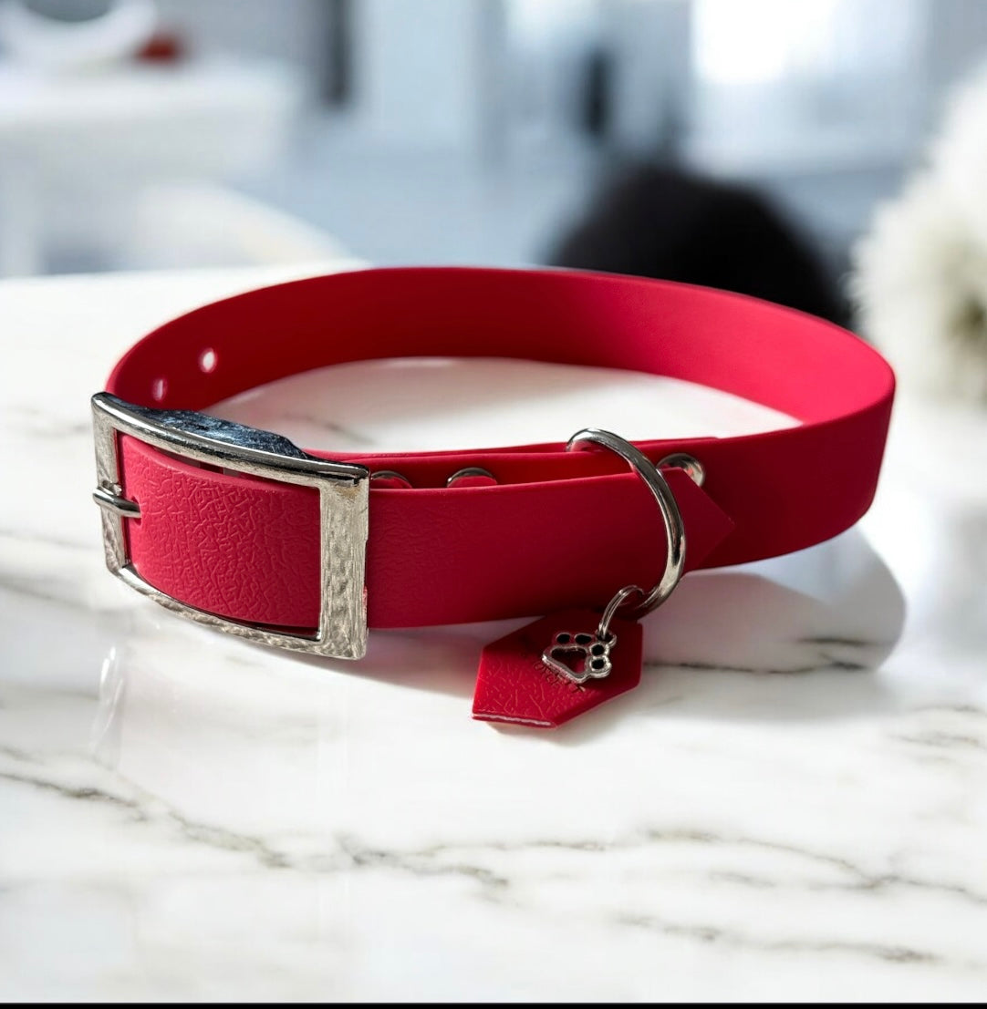 Collier Colorwaves - Rouge 25MM