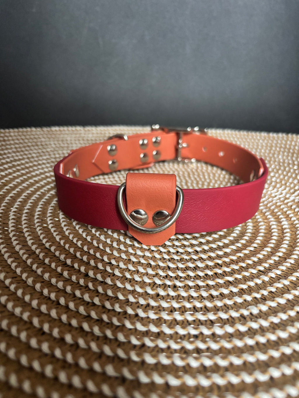 Collier duo vin et terracotta