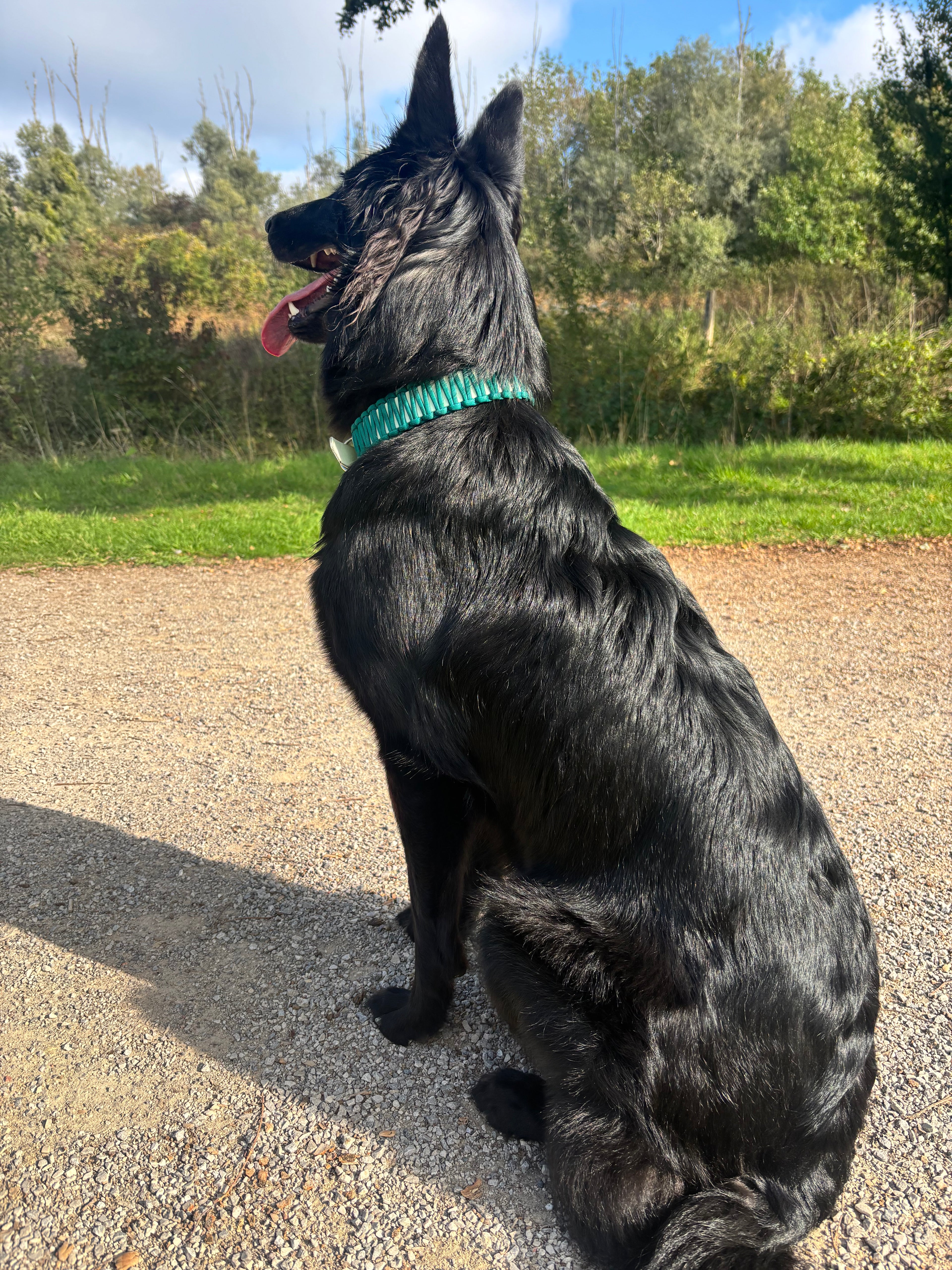 Collier vert d’eau et vert