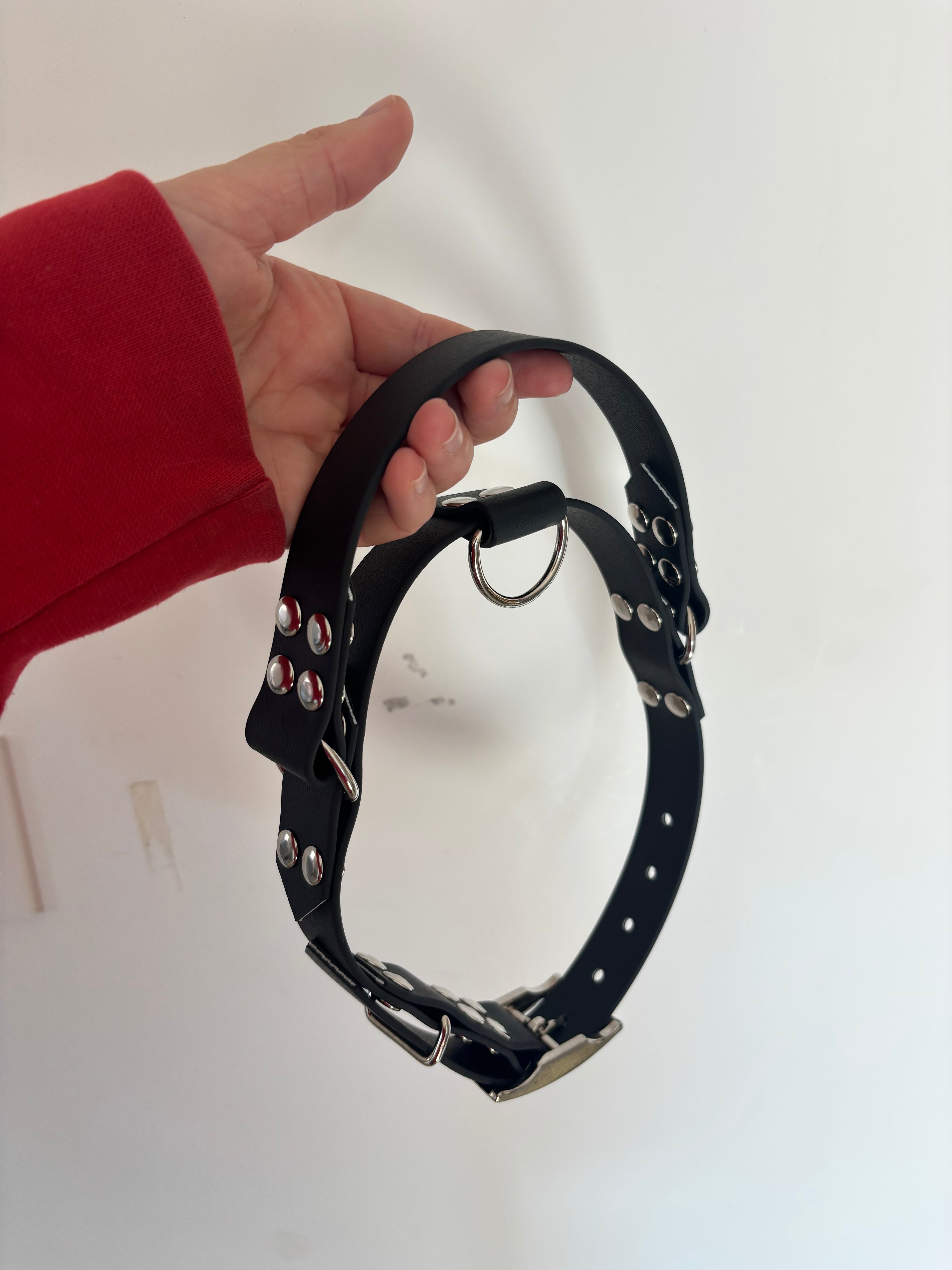 Collier Natural avec poignée rétractable noir 25MM