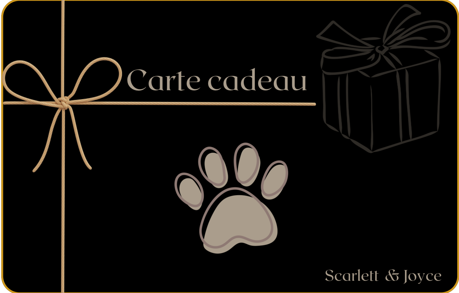 Carte cadeaux - Scarlett and Joyce