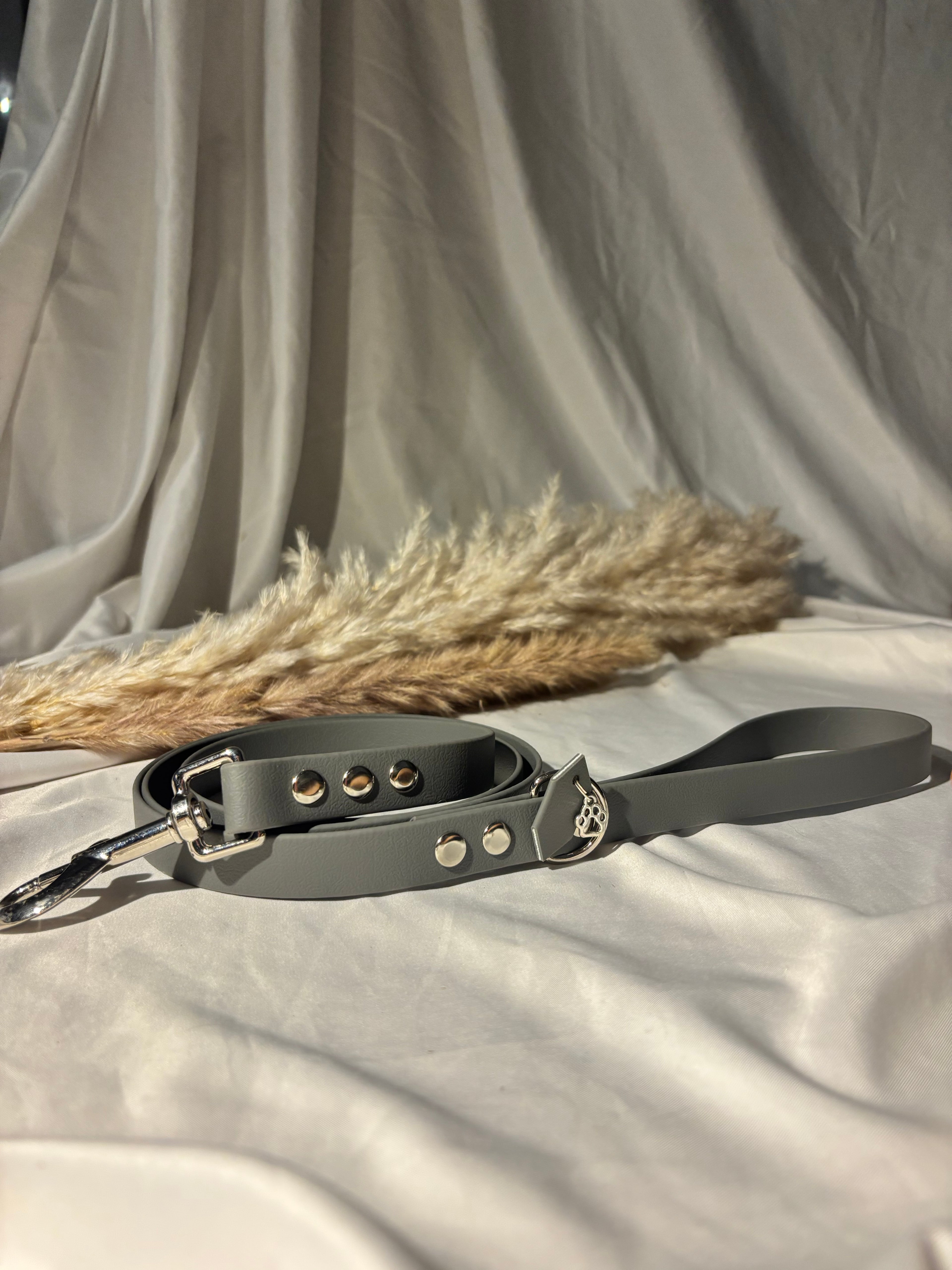Laisse grise 150 cm